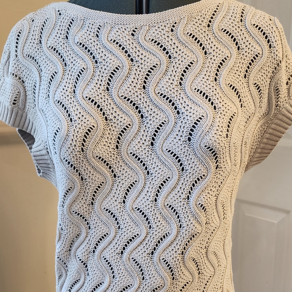 AnnTaylor Loft crocheted sweater